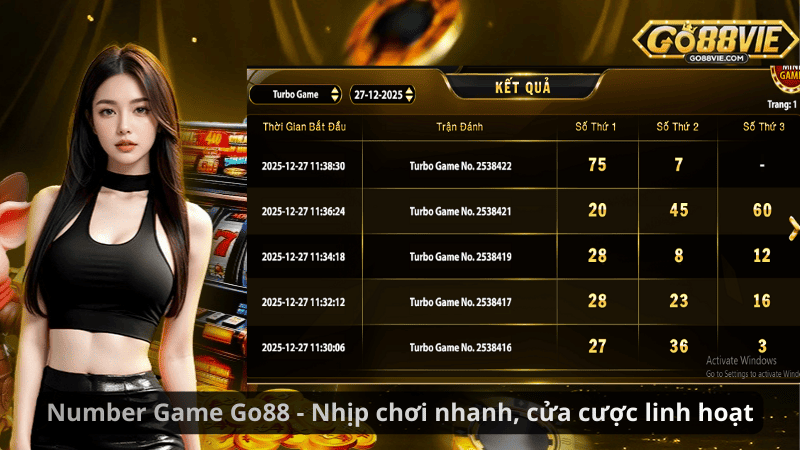 Number Game Go88 - Nhịp chơi nhanh, cửa cược linh hoạt