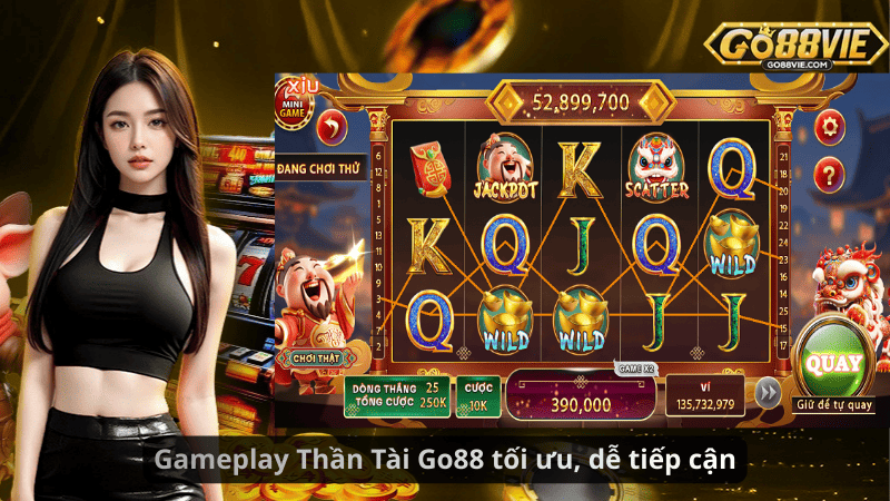 Gameplay Thần Tài Go88 tối ưu, dễ tiếp cận