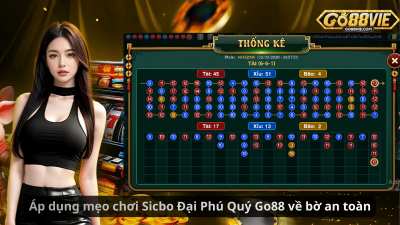 Áp dụng mẹo chơi Sicbo Đại Phú Quý Go88 về bờ an toàn